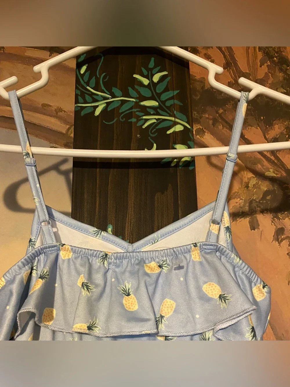 Pineapple Print Ruffle Jumpsuit
